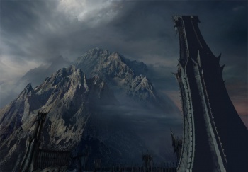 Пепельные Горы в фильме Питера Джексона "Властелин Колец"