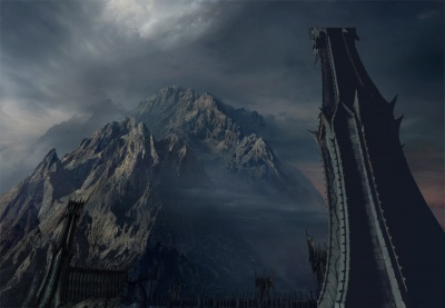 Пепельные Горы в фильме Питера Джексона "Властелин Колец"