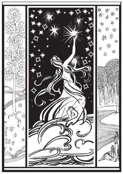 Варда, создающая Валакирку. Моргул